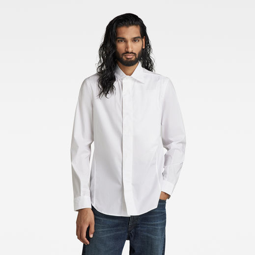 E Secret Utility Formal Slim Shirt | ホワイト | G-Star RAW® JP